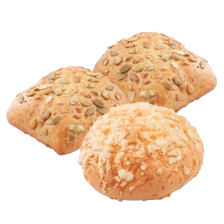 Pompoenbroodje of kaasbol